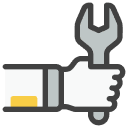 Hand with Wrench Icon